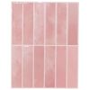 vidaXL Carrelage rectangulaire 20 pc Rose 29 x 23 x 0,08 cm