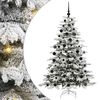 vidaXL Sapin de No&euml;l Artificiel &agrave; Branches Articul&eacute;es Blanc 180 cm