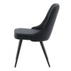 Venture Home Chaises &agrave; manger lot de 2 Velvet Deluxe Polyester noir