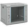 vidaXL Armoire réseau avec stockage Gris 53 x 45 x 45 cm Acier