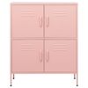 vidaXL Armoire de rangement Rose 80x35x101,5 cm Acier