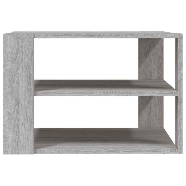 vidaXL Table basse sonoma gris 58x58x40 cm bois d'ing&eacute;nierie
