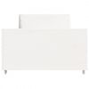 vidaXL Cadre de lit sans matelas blanc 90x190 cm bois de pin massif