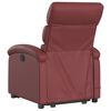 vidaXL Fauteuil inclinable de massage Rouge bordeaux Similicuir