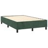 vidaXL Sommier &agrave; lattes de lit avec matelas LED Vert fonc&eacute; 120x200 cm