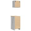 vidaXL Armoires de garage 2 pcs sonoma gris bois d'ing&eacute;nierie