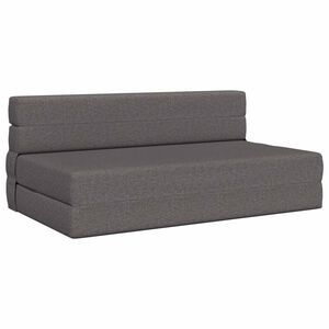 vidaXL Canap&eacute;-lit pliable Gris clair 152 x 86,5 x 60 cm Tissu