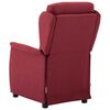 vidaXL Chaise de massage avec coussin Vin 93.5 x 67.5 x 101.5 cm tissu