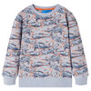 Sweatshirt pour enfants gris m&eacute;lange 116