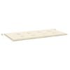 vidaXL Coussin de banc de jardin cr&egrave;me 120x50x3 cm tissu oxford