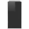 vidaXL &Eacute;tag&egrave;res cube murales 4 pcs noir brillant 30x15x30 cm