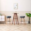 vidaXL Chaises de bar lot de 2 gris clair tissu