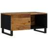 vidaXL Table basse 80x50x40 cm Bois de manguier solide et d'ing&eacute;nierie