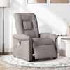 vidaXL Fauteuil de massage inclinable &eacute;lectrique Taupe Tissu