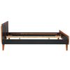 vidaXL Cadre de lit avec tables de chevet Bois d'acacia solide