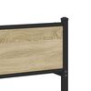 vidaXL Cadre de lit en métal sans matelas chêne sonoma 183x213 cm