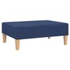 vidaXL Canap&eacute;-lit &agrave; 2 places avec repose-pied Bleu Tissu