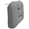 vidaXL Coussin de t&ecirc;te de lit Hvar gris clair 100 cm tissu