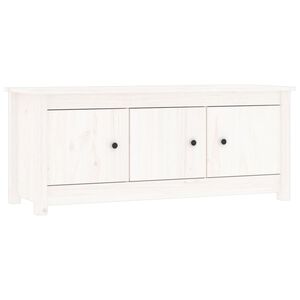 vidaXL Armoire &agrave; chaussures Blanc 110x38x45,5 cm Bois de pin massif