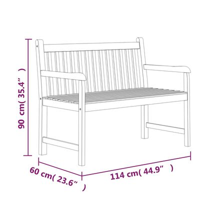 vidaXL Ensemble à manger de jardin 5pcs Bois de teck massif