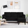 vidaXL Ensemble de Canap&eacute;s avec coussin Noir Polyester