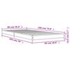 vidaXL Cadre de lit sans matelas sonoma gris 90x190 cm