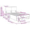 vidaXL Cadre de lit Ch&ecirc;ne fum&eacute; 120 x 190 cm Bois d'ing&eacute;nierie