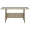 vidaXL Table de jardin Gris 120x70x66 cm R&eacute;sine tress&eacute;e