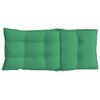 vidaXL Coussins de chaise &agrave; dossier haut lot de 6 vert tissu oxford