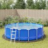 vidaXL B&acirc;che de piscine gris clair &Oslash;458 cm g&eacute;otextile polyester