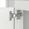 vidaXL Cabinet de chevet Blanc 44 x 34,5 x 45 cm Bois d'ing&eacute;nierie