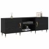 vidaXL Meuble TV Ch&ecirc;ne noir 150 x 30 x 50 cm Bois d'ing&eacute;nierie
