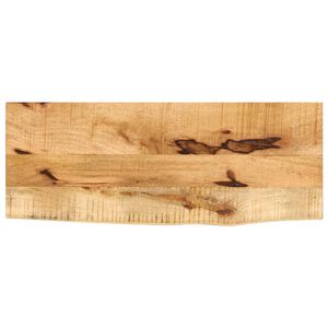 vidaXL Dessus de table 80x20x2,5 cm bord vif bois massif manguier brut