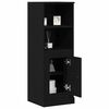 vidaXL Highboard Chêne noir 36 x 35,5 x 103,5 cm Bois d'ingénierie