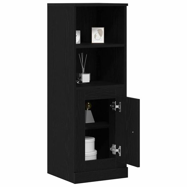 vidaXL Highboard Chêne noir 36 x 35,5 x 103,5 cm Bois d'ingénierie