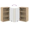 vidaXL Cabinet de salle de bain Ch&ecirc;ne Sonoma 39 x 23,5 x 65 cm