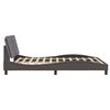 vidaXL Cadre de lit sans matelas Zadar gris 160x200 cm similicuir