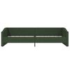 vidaXL Lit avec matelas et &eacute;clairage USB Vert fonc&eacute; Tissu 90x200 cm