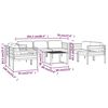 vidaXL Salon de jardin 8 pcs avec coussins Aluminium Anthracite