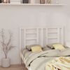 vidaXL T&ecirc;te de lit Blanc 126x4x100 cm Bois massif de pin