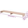 vidaXL Support de moniteur bois d'ingénierie 110x23,5x9 cm beige