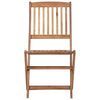 vidaXL Chaises pliables de jardin lot de 4 avec coussins Bois d'acacia