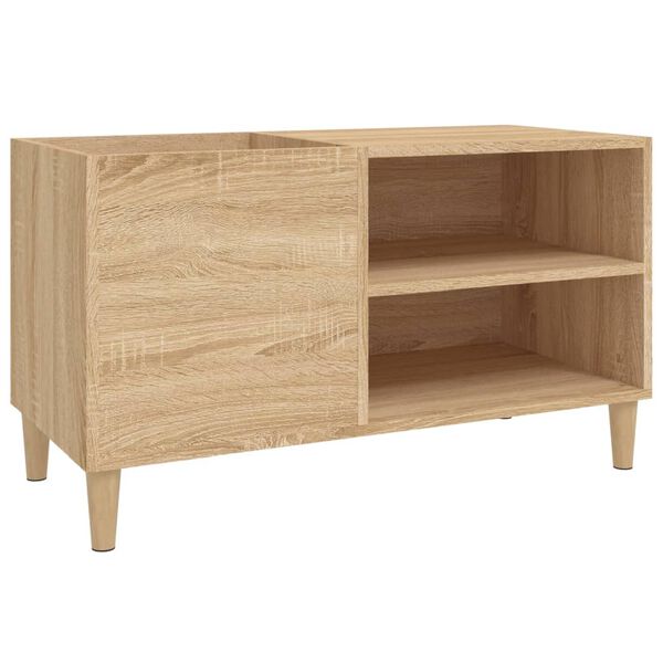 vidaXL Armoire &agrave; disques ch&ecirc;ne sonoma 84,5x38x48 cm bois d'ing&eacute;nierie