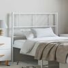 vidaXL T&ecirc;te de lit m&eacute;tal blanc 100 cm