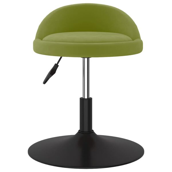 vidaXL Tabouret de bar Vert clair Velours