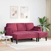 vidaXL Ensemble de Canap&eacute;s avec coussin 2 pcs Bordeaux Polyester