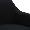 vidaXL Chaise pivotante &agrave; manger noir tissu