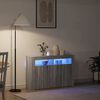 vidaXL Buffet Gris Sonoma 116 x 30 x 75 cm Bois d'ing&eacute;nierie
