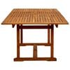 vidaXL Ensemble &agrave; Manger de jardin 7pcs bois d'acacia solide textil&egrave;ne