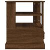 vidaXL Table d'appoint ch&ecirc;ne marron 50x50x60 cm bois d'ing&eacute;nierie